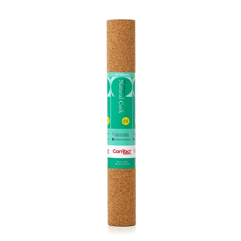 Con-Tact Self-Adhesive Multi-Use Cork Shelf/Drawer Liner & Bulletin/Message Board, 18-in x 4-ft G2