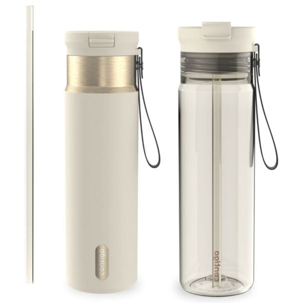 Contigo 24-oz SnapSeal and 28-oz Dual Sip, Oatmilk E1