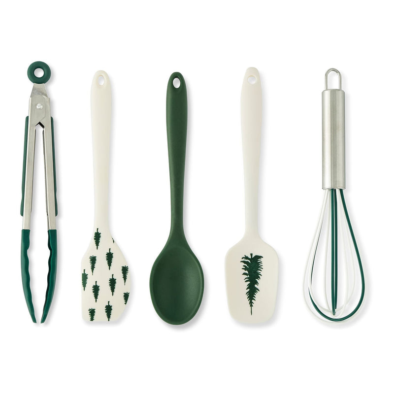 Core Home Evergreen Stain-Resistant Mini Utensils Set, 5-pc K4