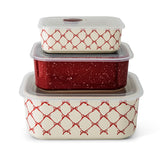 Core Kitchen Red Stackable Rectangular Baking Dishes, 6-pc