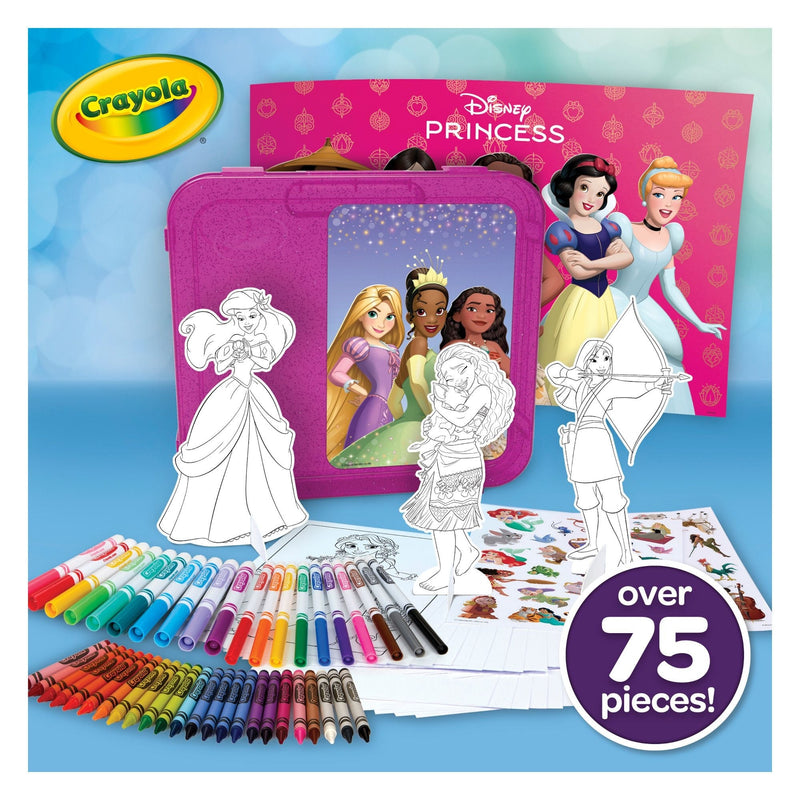 Crayola Disney Princess Art Case, Arts & Crafts Kit for Kids, 79-pc, Ages 5+ S9