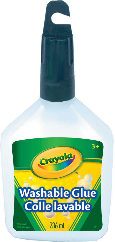 Crayola Washable Glue, White, 236-ml, for Arts & Crafts C6