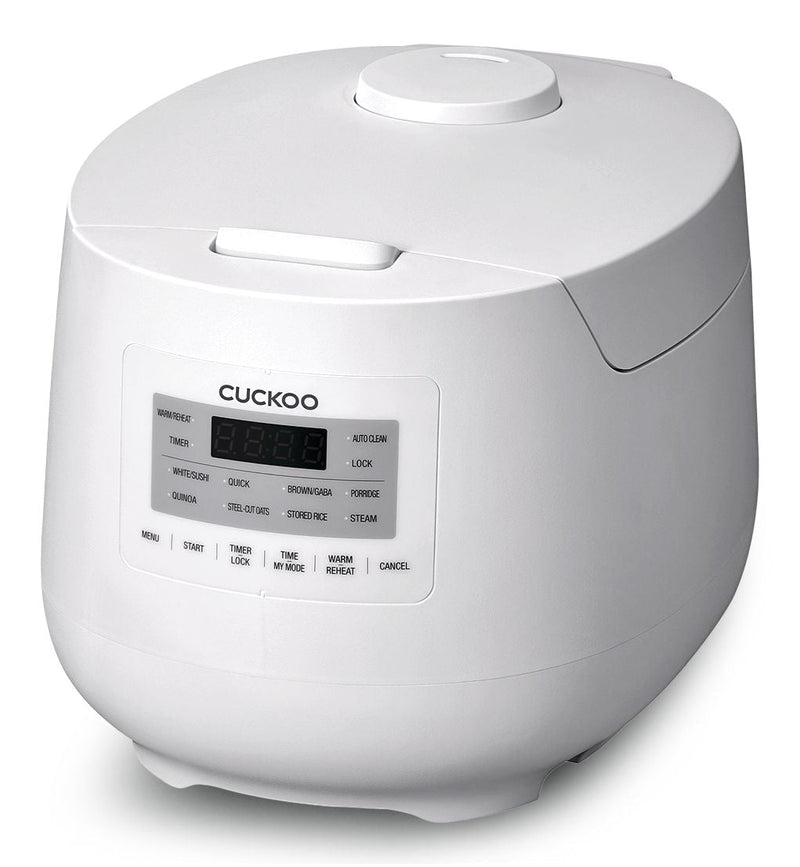 Cuckoo Rice Cooker with Steam Sterilization, 6-Cup, White W7