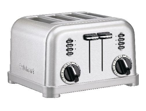 Cuisinart Metal Classic Toaster with 6 Settings, Stainless Steel, 4-Slices U6