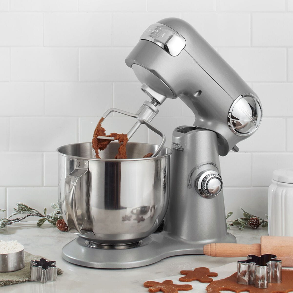 Cuisinart Precision Master Tilt-Head Stand Mixer with 12 Speeds, Silver, 5.5qt