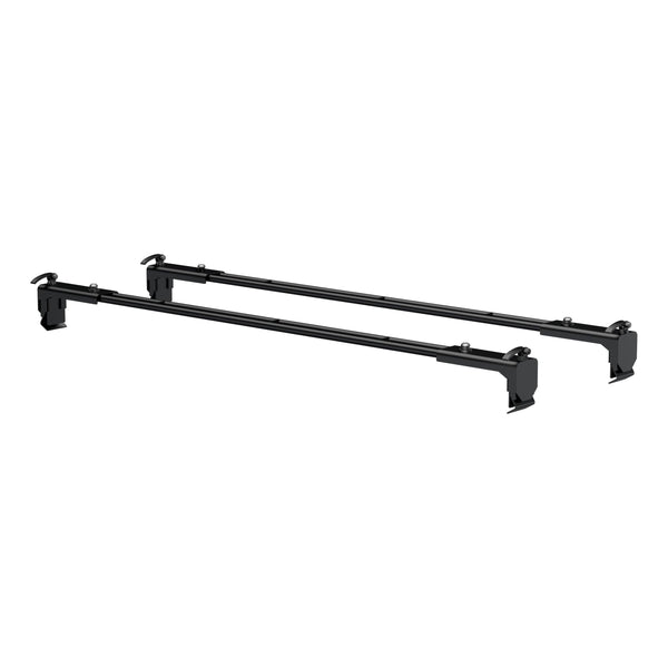 CURT 18119 Quick-Release Roof Rack Crossbars, Black Steel, Select Jeep Wrangler JK J8