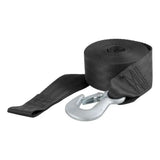 CURT 29451 2-in x 20-ft Nylon Winch Strap with Hook, 3,300-lbs