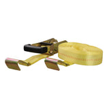 CURT 83048 27-ft Yellow Cargo Strap with Flat Hooks (3,333-lb)