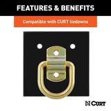 CURT 83607 Tie-Down Anchor Backing Plate, 6-in