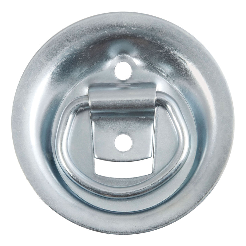 CURT 83710 1-1/8-in x 1-5/8-in Recessed Tie-Down Ring (1000-lb, Clear Zinc) U7