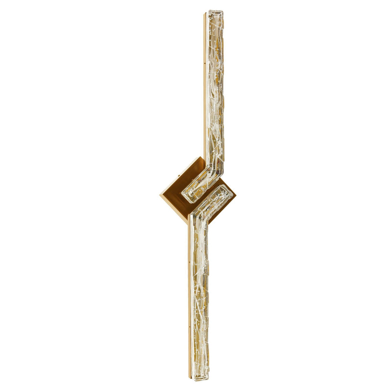 CWI Lighting Contour Integrated LED 33in Brass Vanity Light P1