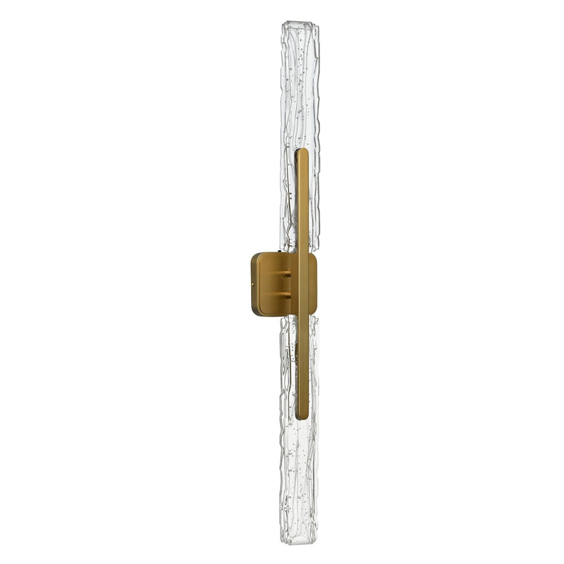 CWI Lighting Curva Integrated LED 36in Brass Vanity Light R8