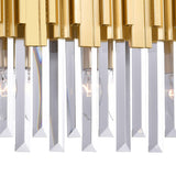CWI Lighting Deco 3-Light Medallion Gold Vanity Light