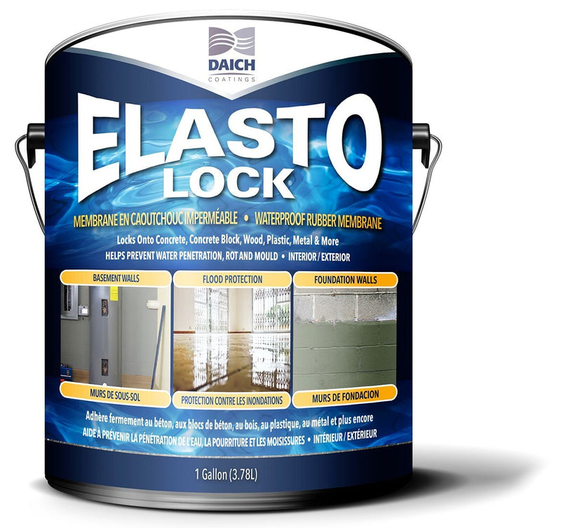 Daich Coatings Elasto-Lock Damp-Proof Rubber Membrane, 3.78-L/1-Gallon E3
