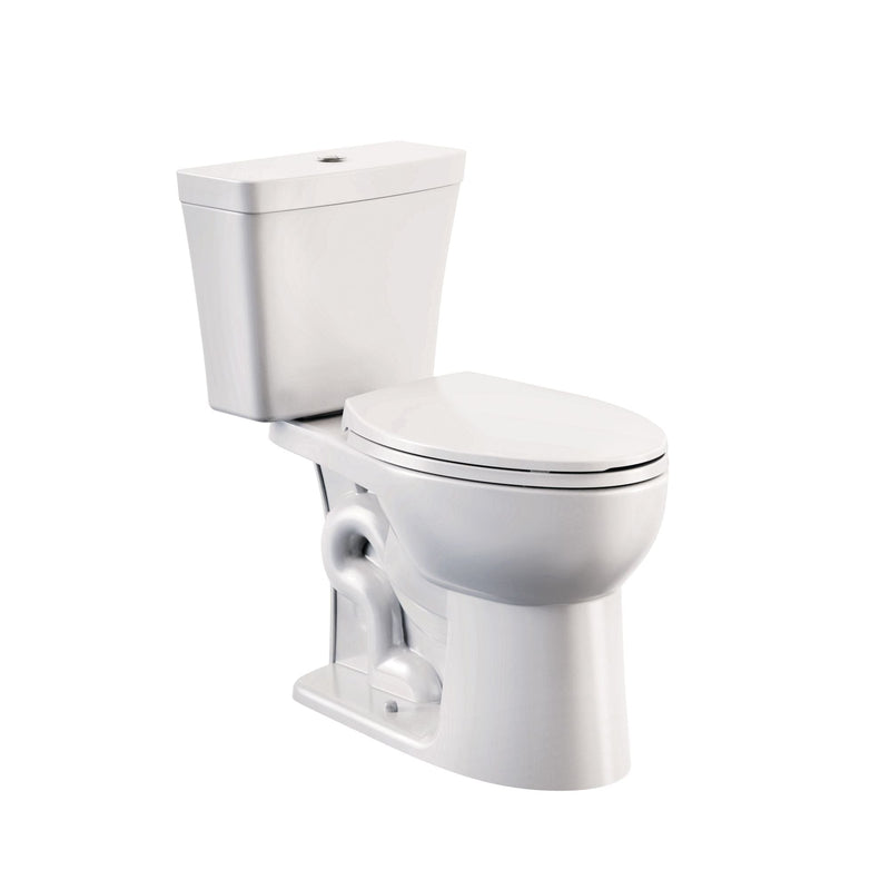 Danze 2-Piece Elongated Toilet Bowl with Soft Close, White, 3.8/4.8-L K3