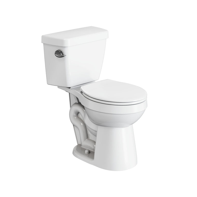 Danze 2-Piece Round Toilet Bowl with Soft Close, White, 4.8-L, Single Flush A6