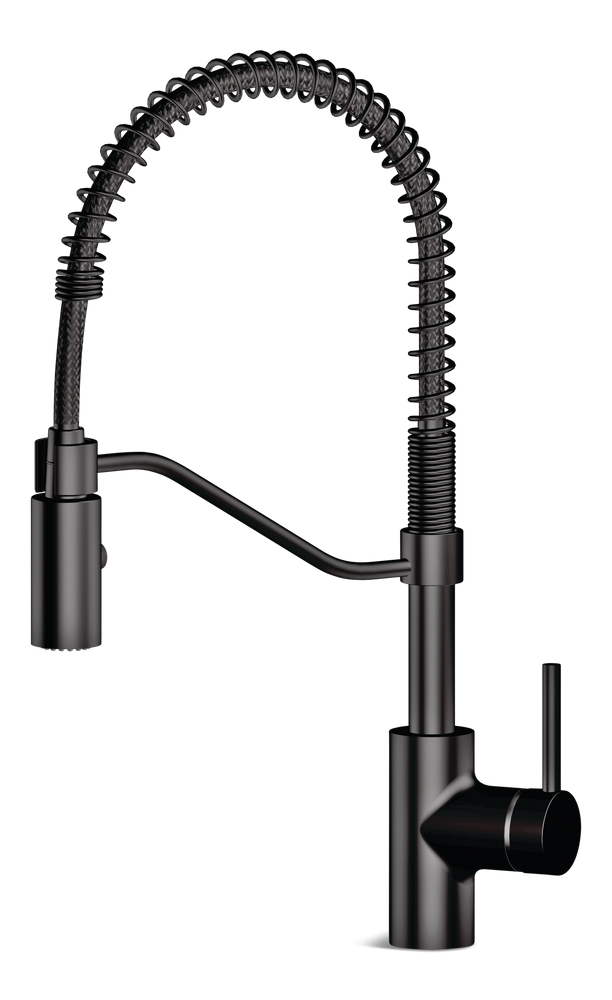 Danze Jasper Single Handle Pull Down Kitchen Faucet, Matte Black L7