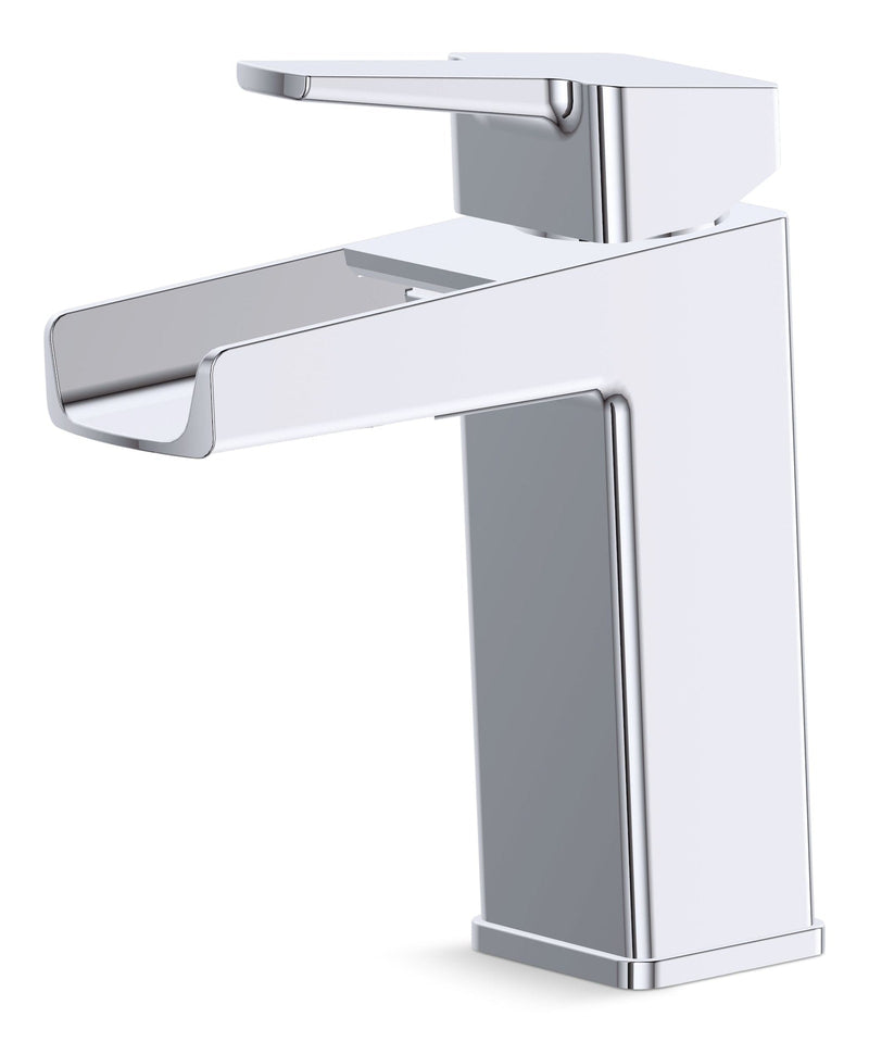 Danze Reeve Single Handle Single Hole 4-in Centerset Bathroom Sink Faucet with Pop-up Drain, Chrome F7