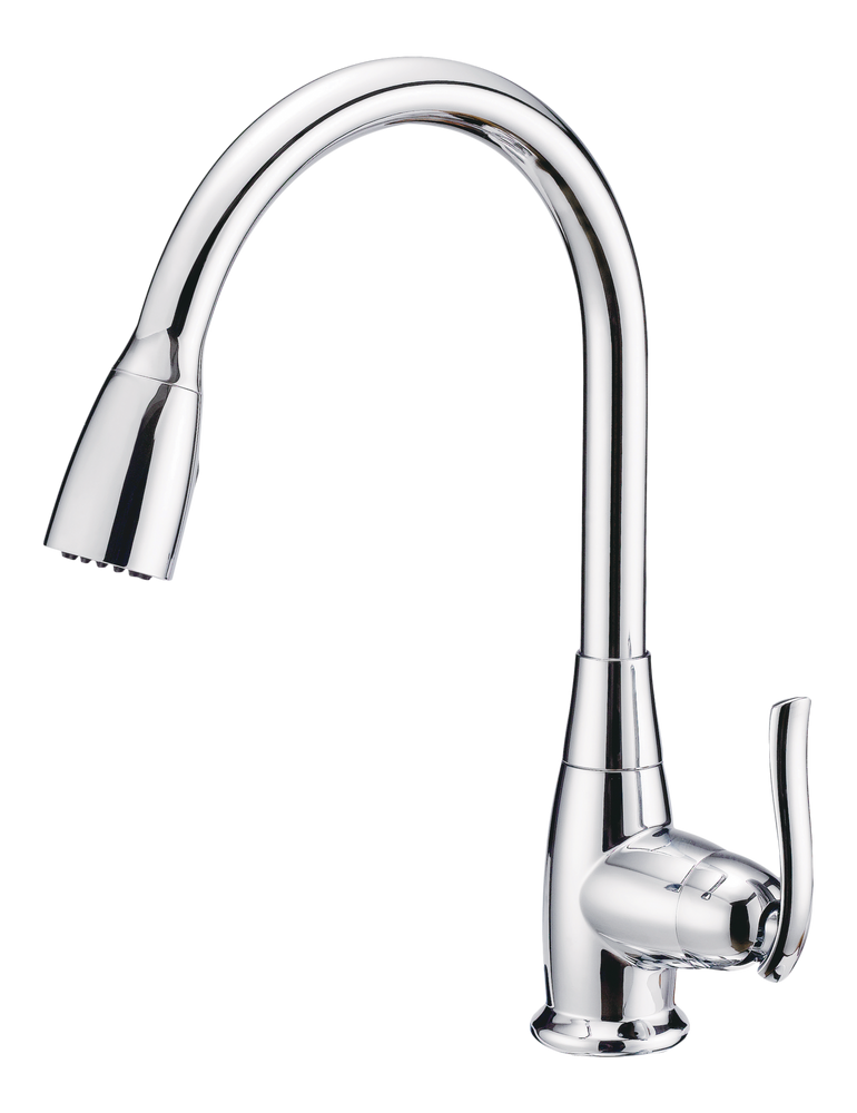 Danze Terrazo Single Handle Pull Down Kitchen Faucet, Chrome Q9