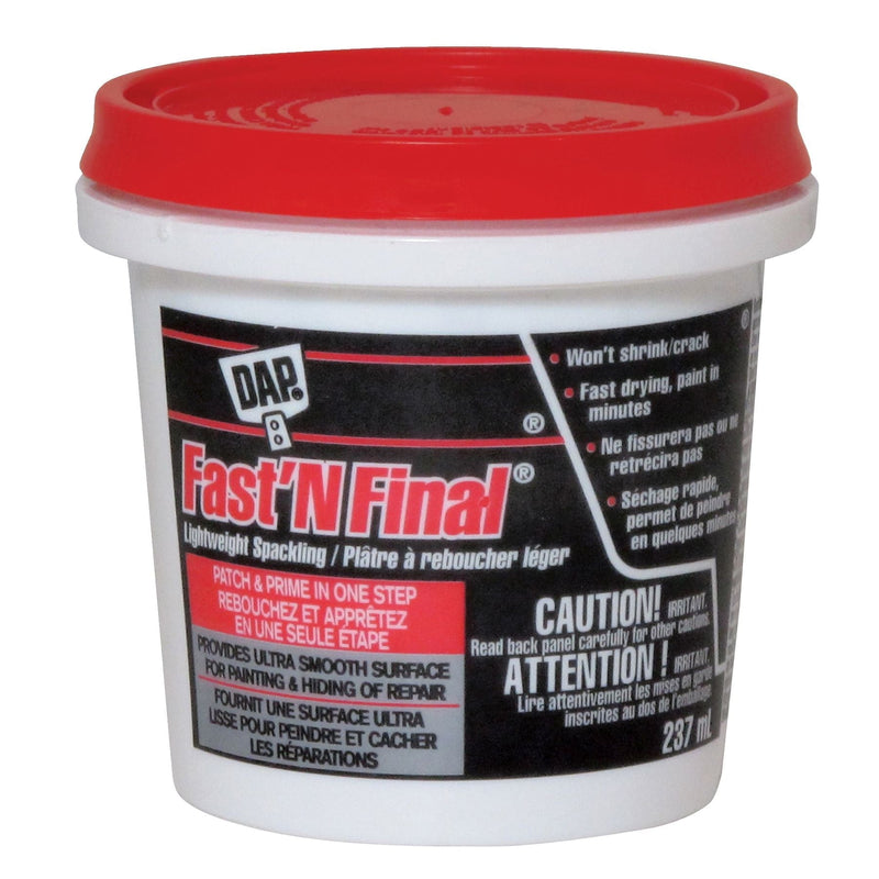 DAP Fast N' Final Lightweight Spackling, 237-mL Y2