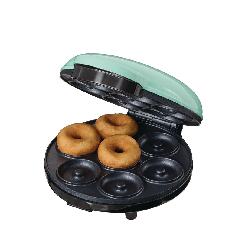 Dash Express Mini Compact Electric Donut Maker, Non-Stick Surface, Aqua U9