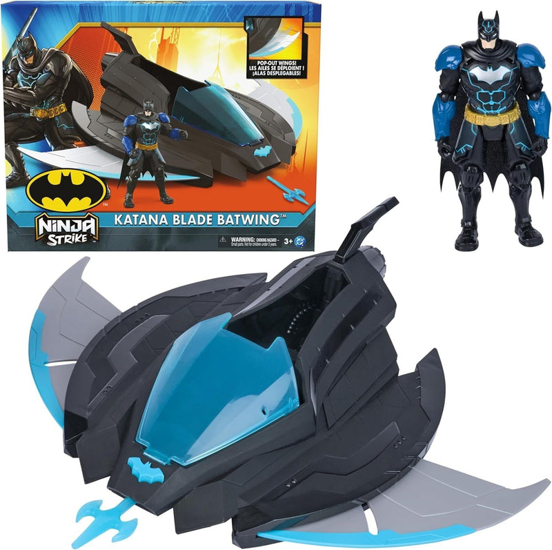 DC Batman Ninja Srike Katana Blade Batwing and 6-in Action Figure, Ages 3+ J3