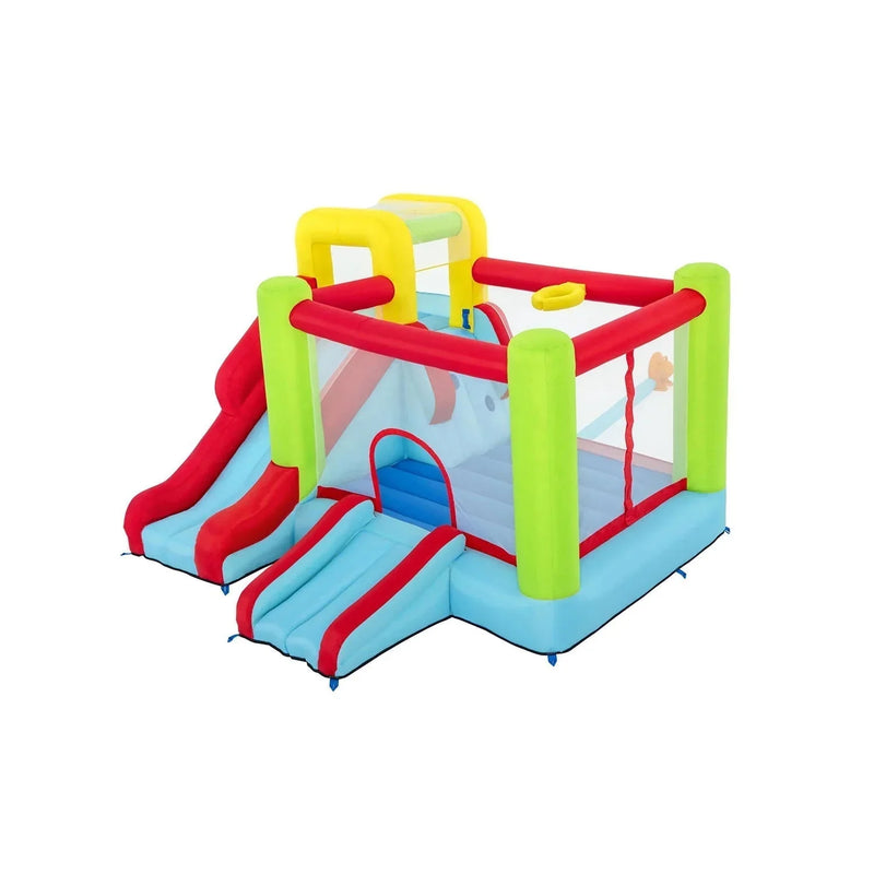 10' Inflatable Bounce House Park with Basketball and Slide. 126 F3