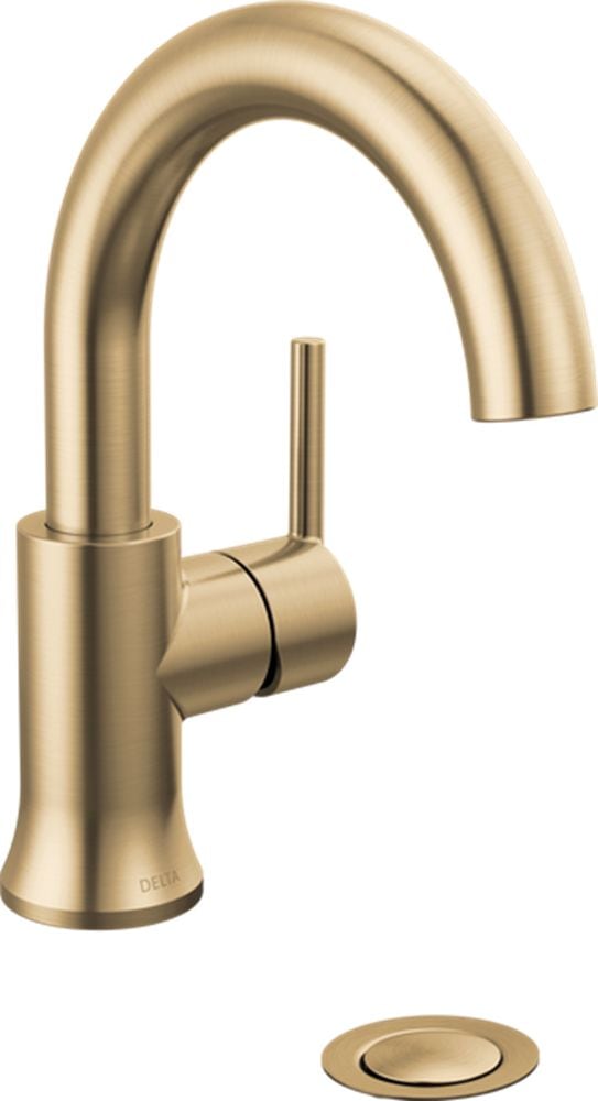 Delta 1-Handle High-Arc Lavatory Faucet, Champagne Bronze V3