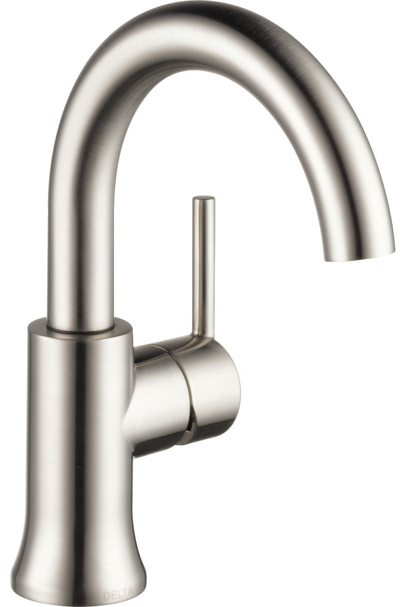Delta 1-Handle High-Arc Lavatory Faucet, Stainless V2
