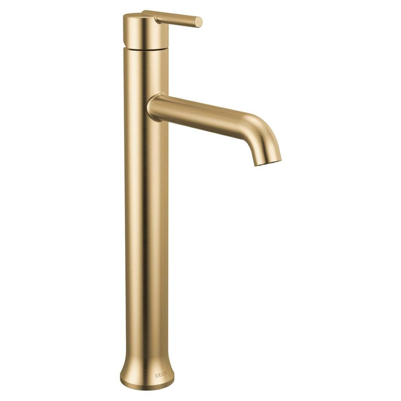Delta 1-Handle Vessel Lavatory Faucet, Champagne Bronze X8