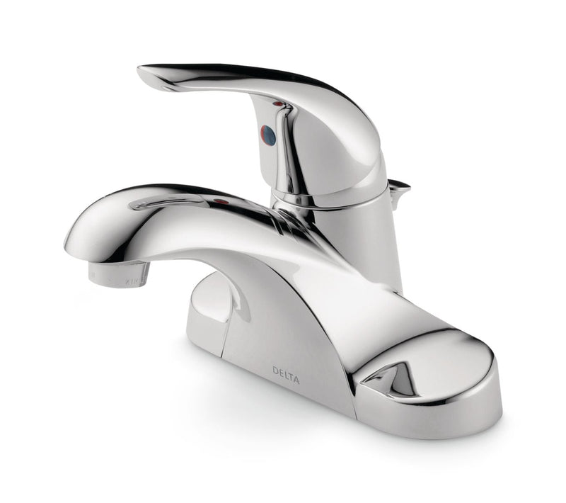 Delta Faucet Principals Single Handle Bathroom Sink Faucet, WaterSense Certified, Chrome Z1