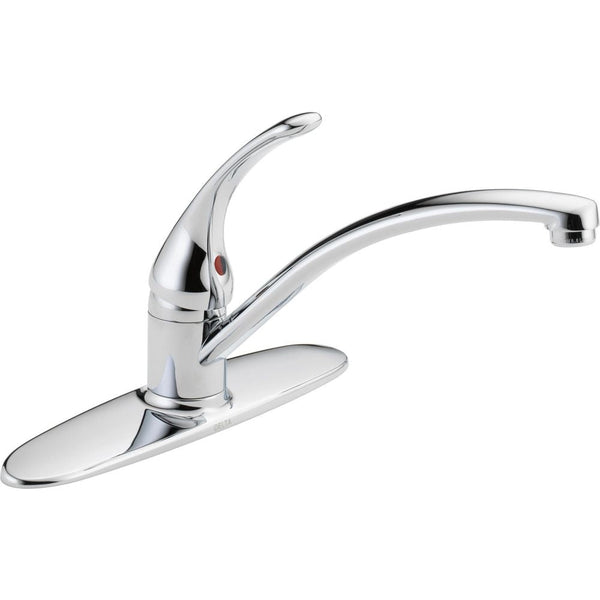 Delta Faucet Principals Single Handle Kitchen Faucet, Chrome O7
