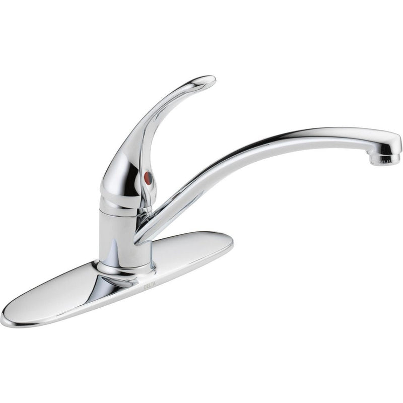 Delta Faucet Principals Single Handle Kitchen Faucet, Chrome O7