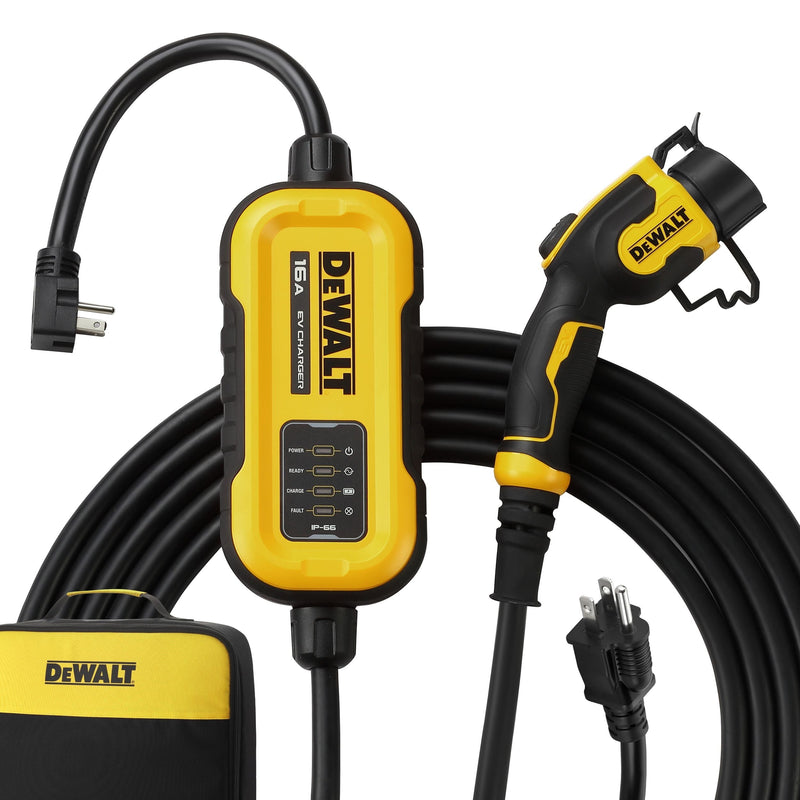 DeWalt 16A Level 1 NEMA 5-15 & 6-20 J1772 EV Charger C1