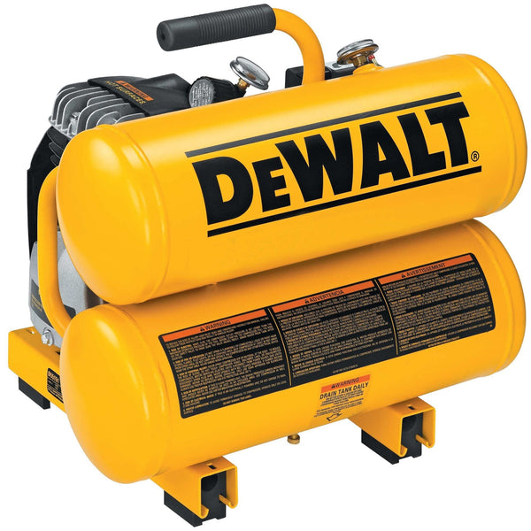 DEWALT 4-Gallon Twin Stack Air Compressor, 125 PSI W5