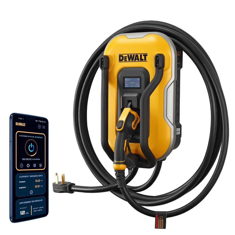 DeWalt 40A Wi-Fi Level 2 NEMA 14-50 J1772 EV Charger I7