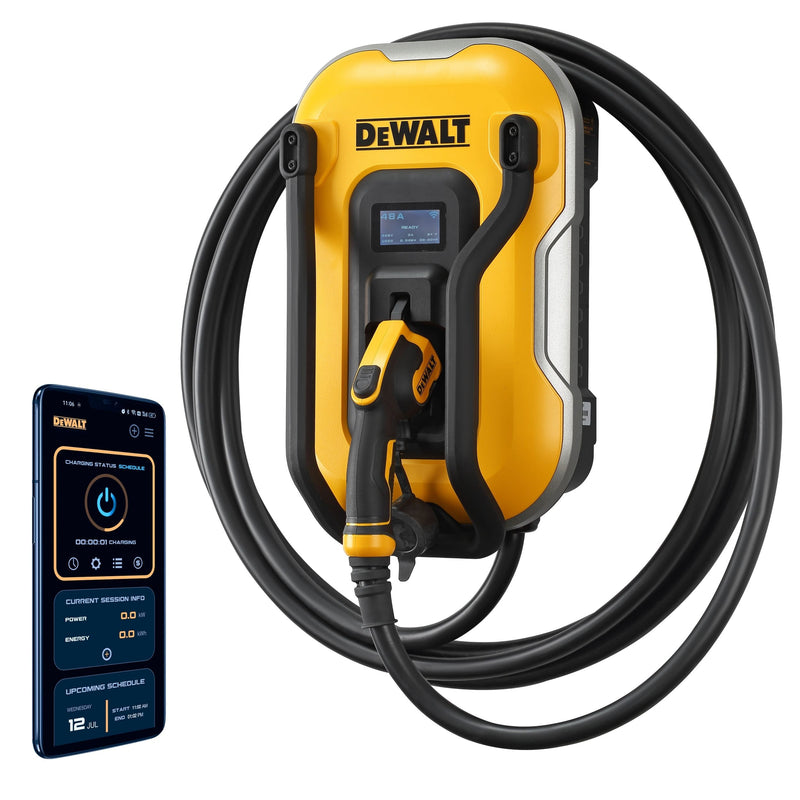 DeWalt 48A Wi-Fi Level 2 Hardwired J1772 EV Charger D3