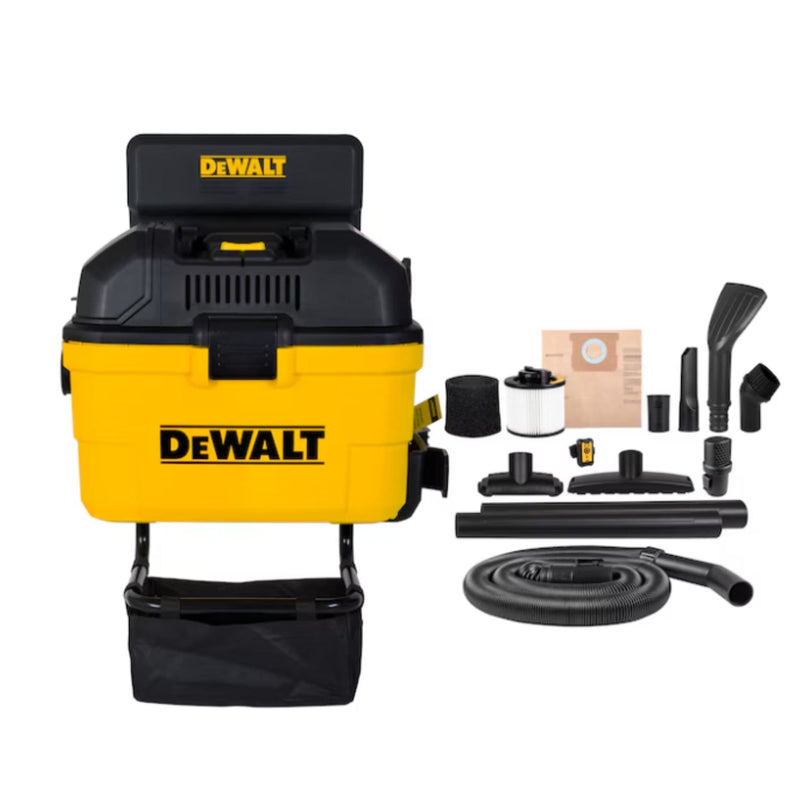 Dewalt DXV06G Wall-Mount Wet/Dry Vacuum with 5 Peak Horsepower Motor, 23-L J1