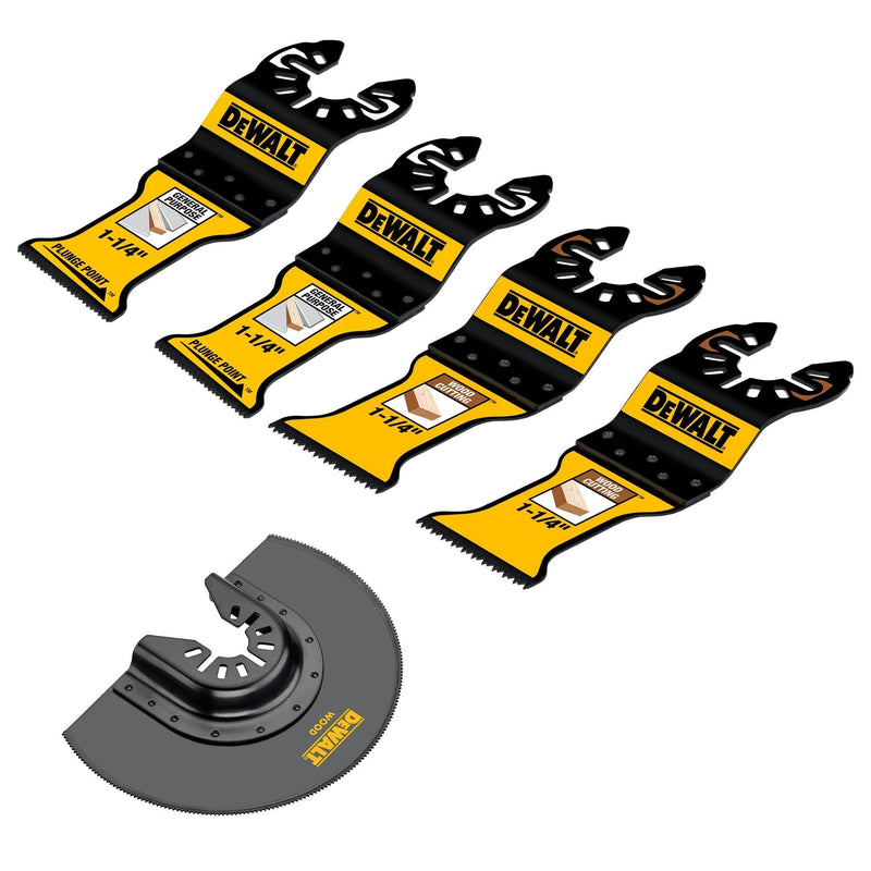 Dewalt Oscillating Blade Set, 5-Piece M6