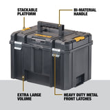 DEWALT TSTAK Deep Box with Flap Top and Removable Tray