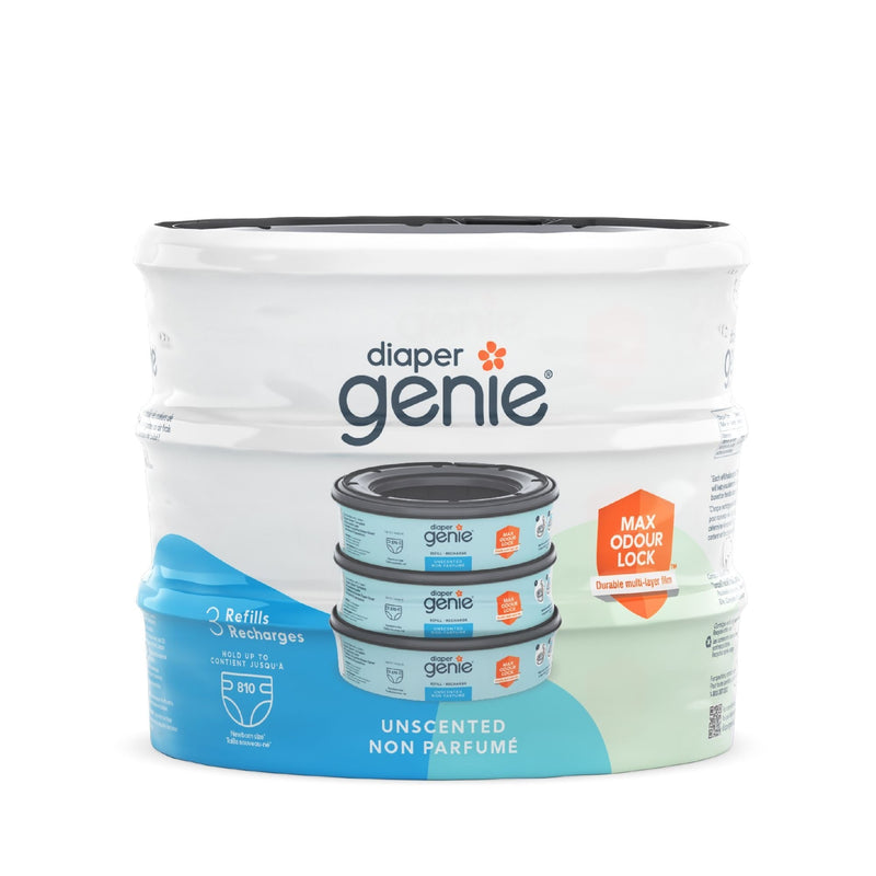 Diaper Genie Round Long-Lasting Refills, Unscented, 3-pk Y7