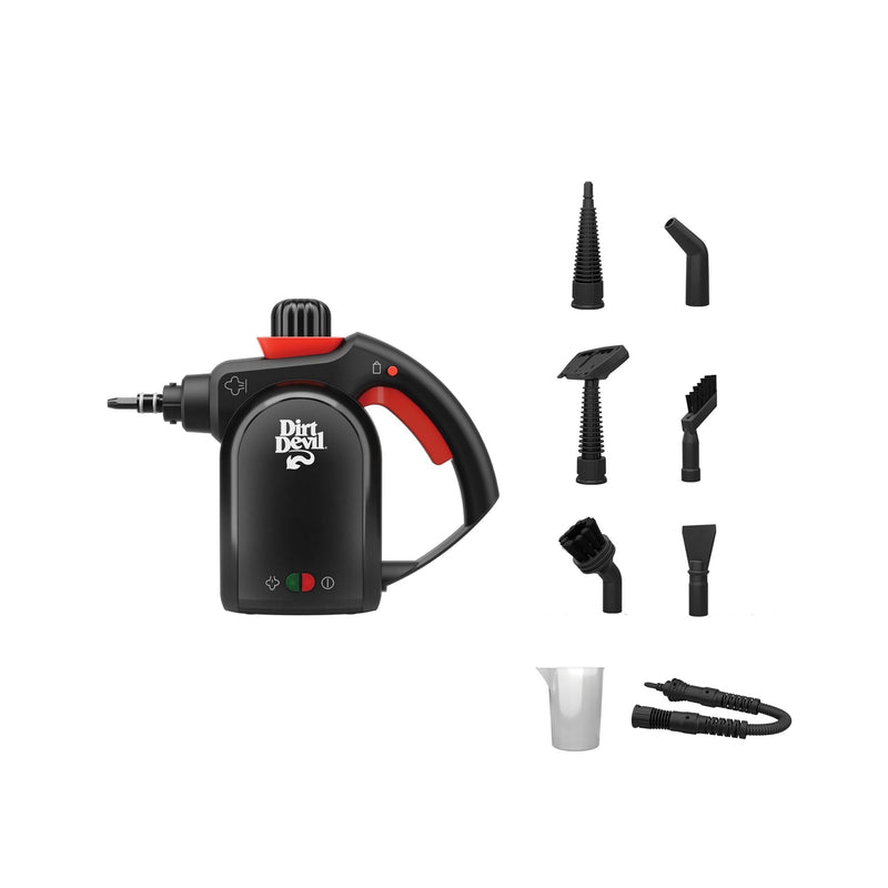 Dirt Devil Handheld Portable Steam Cleaner, Multi-surface, 7-in-1 Specialized Attachment Kit R9