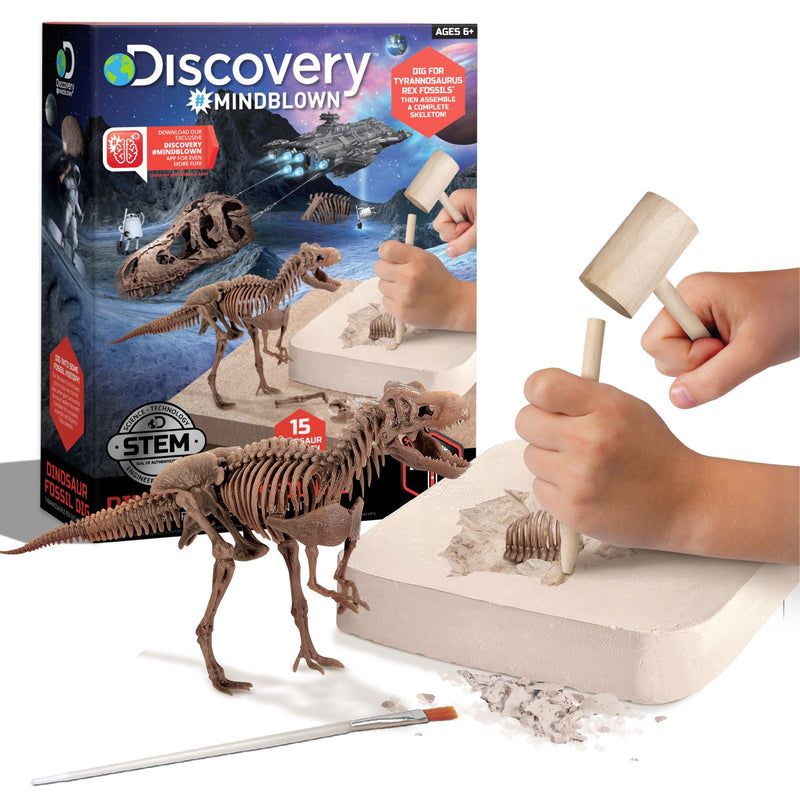 Discovery Dinosaur Skeleton T-Rex 3D Puzzle Excavation Kit/Educational Toy for Ages 6+ S0