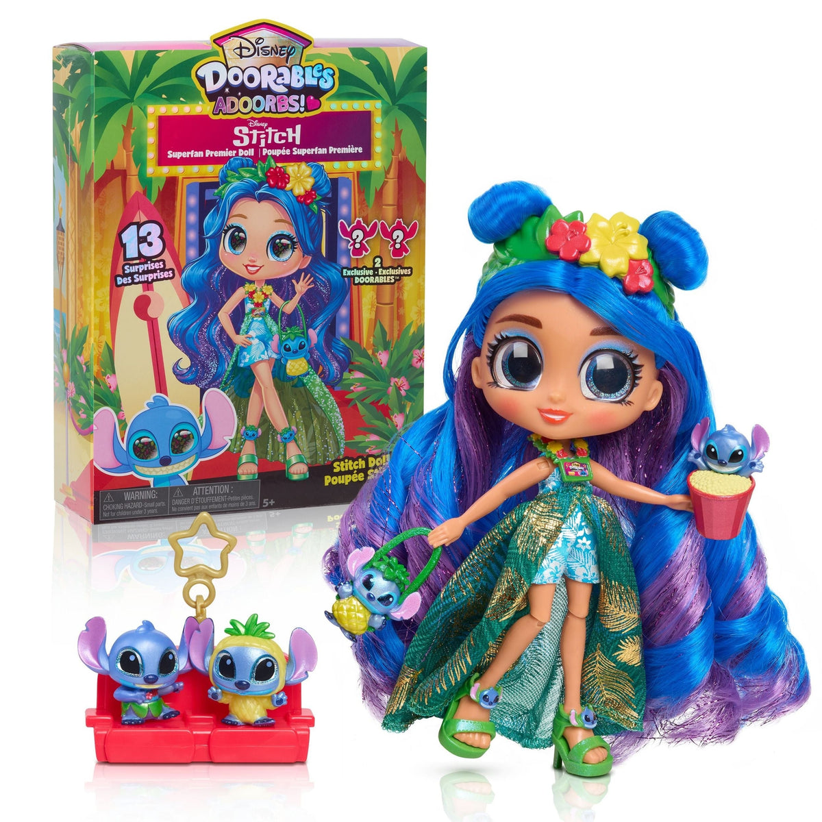 Disney Doorables ADOORBS Deluxe Stitch Superfan Premier Collector Doll for Ages 3+