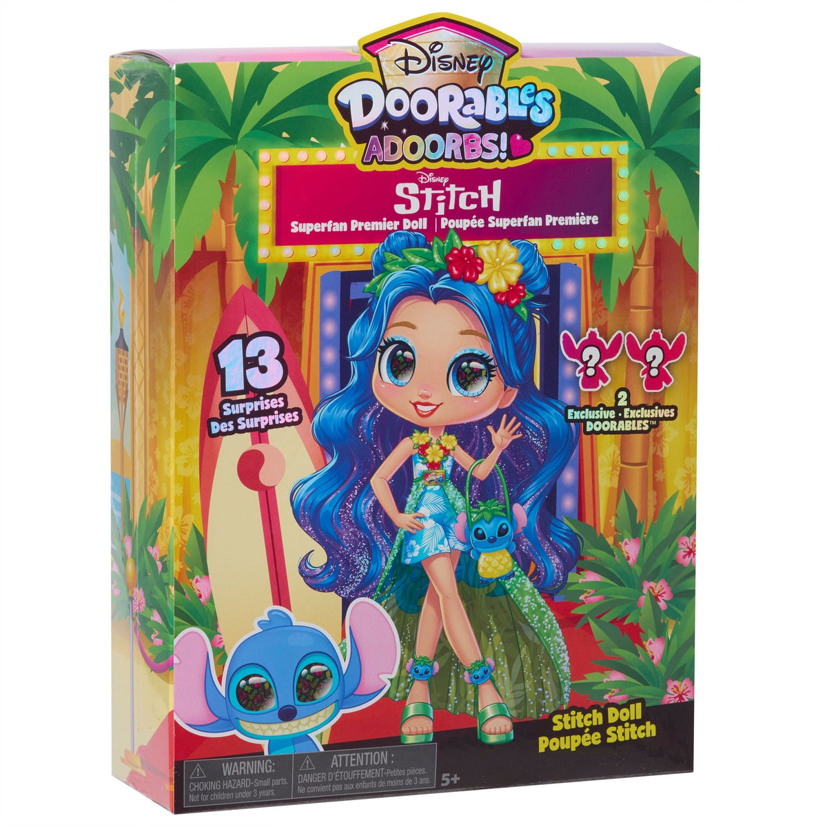 Disney Doorables ADOORBS Deluxe Stitch Superfan Premier Collector Doll for Ages 3+