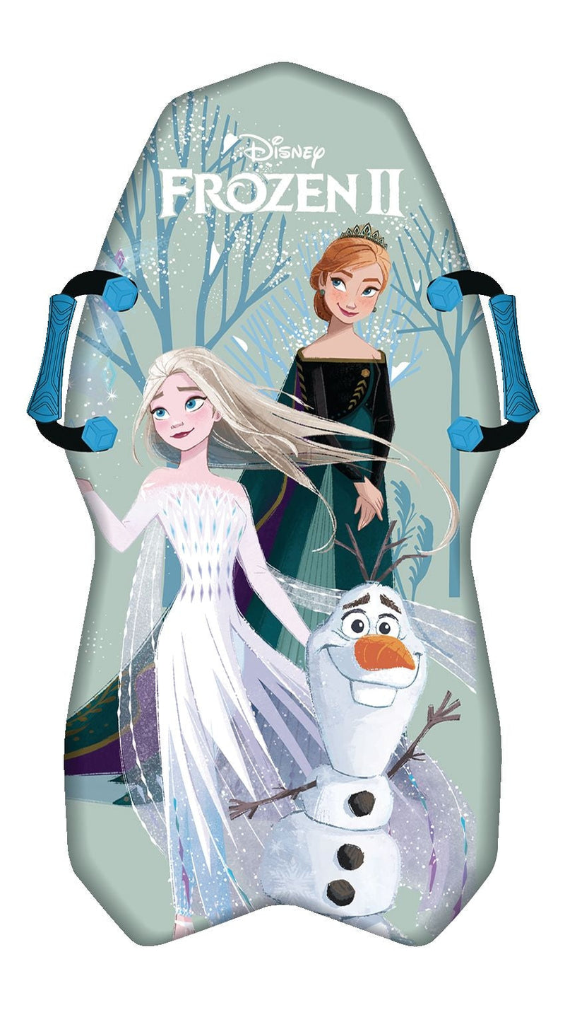 Disney Frozen 2 Kids' 1-Person Lightweight Foam Winter Snow Sled/Toboggan with Handles U2