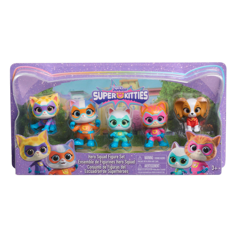 Disney SuperKitties Collectible Hero Squad Figure Set, 5-pc Q7