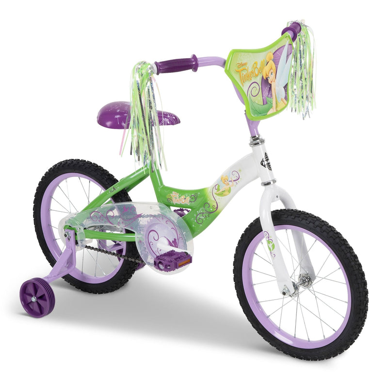 Disney Tinkerbell Kids' Bike, 16-in Wheel, White/Green N0