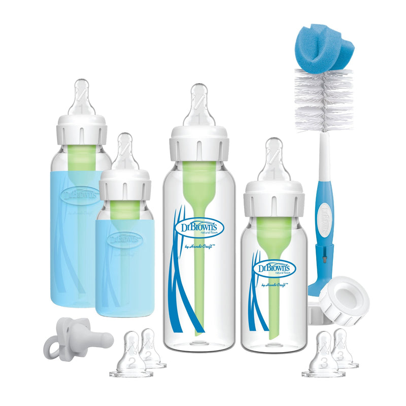 Dr. B's + Glass Narrow Baby Bottle Gift Set W3