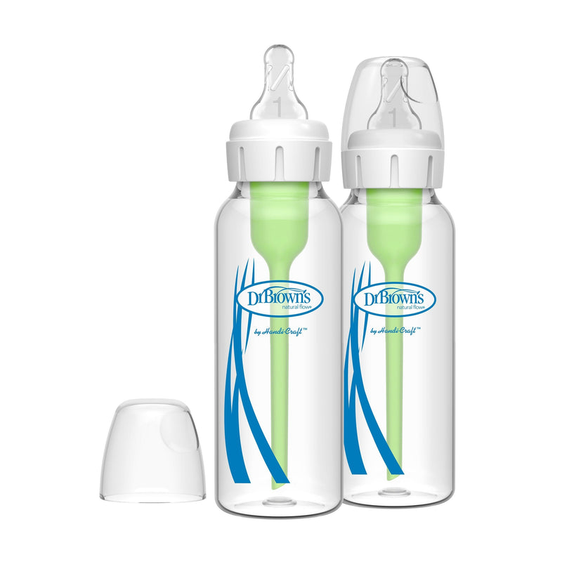 Dr. B's + Glass Narrow Bottles, 8-oz, 2-pk R1